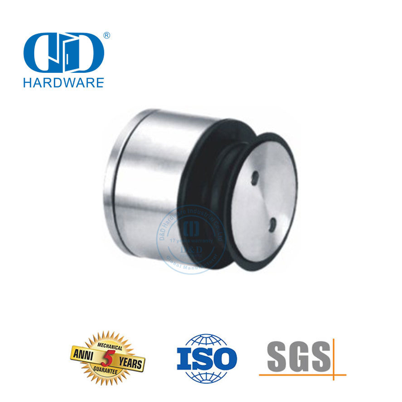Sistema de pivô de porta de vidro de fixação de ponto único ajustável de aço inoxidável Hardware-DDGP024
