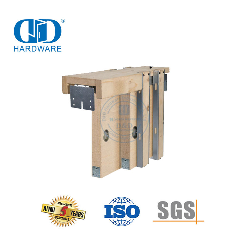Aço inoxidável resistente bypass porta de bolso deslizante quadro ferragem porta do armário de cozinha Hardware-DDBD061