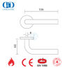 Maçaneta da porta com fechadura de alavanca de aço inoxidável BS EN 1906-DDTH002-SSS