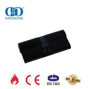 Cilindro duplo preto com certificação EN 1303 para edifício comercial-DDLC003-70mm-MB