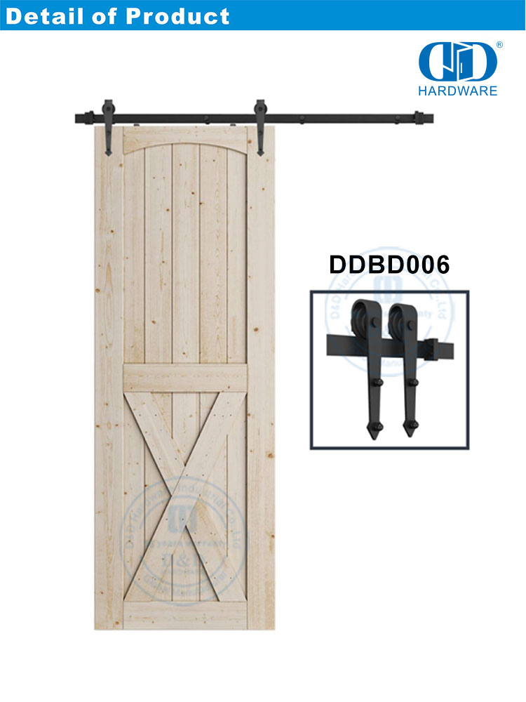 Acessório de ferragem de porta de aço inoxidável Bypass Hardware de porta de celeiro Hardware de porta de madeira de celeiro-DDBD006