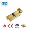 Cilindro de fechadura de encaixe para banheiro de latão acetinado com certificação EN 1303-DDLC007-70mm-SB