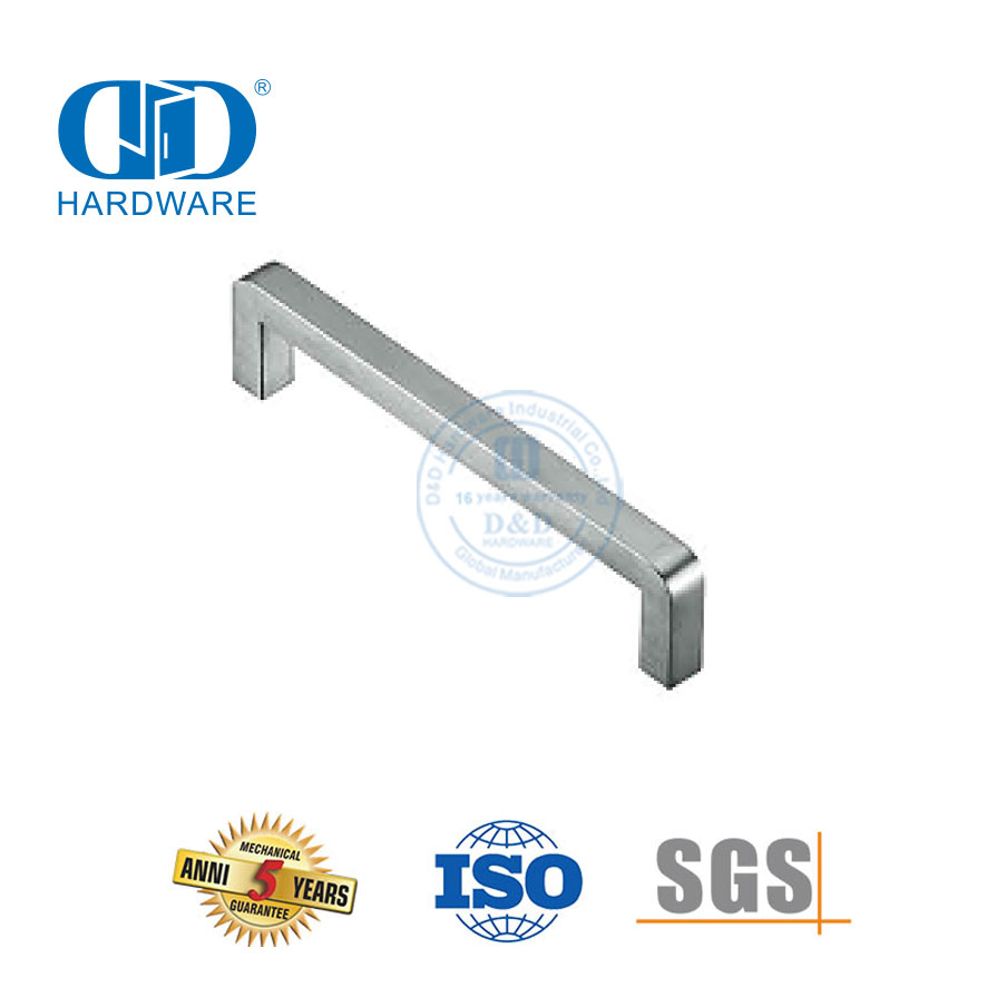 Alças de hardware para móveis de aço inoxidável oco sólido maçaneta da porta do armário de cozinha-DDFH041