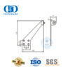 Protetor de parede porta pára piso montado rascunho poeira magnética porta rolha porta vento resistente rolhas-DDDS026