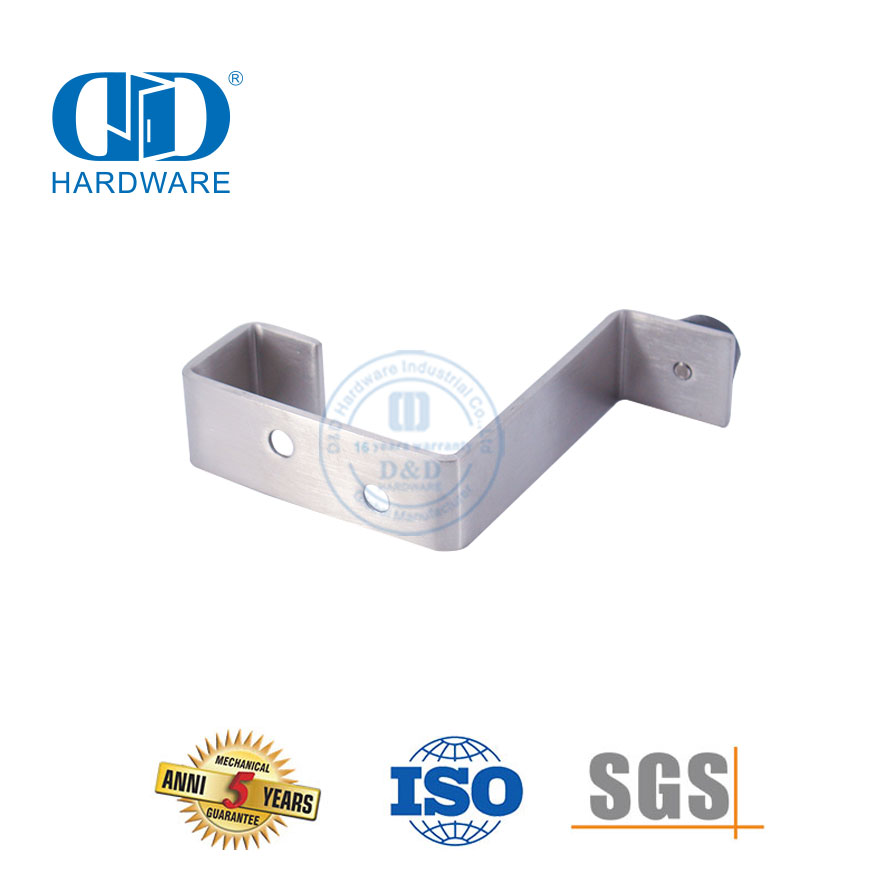 Rolha de porta de fabricação de borracha de aço inoxidável, amortecedor reforçado, porta de vidro anticolisão, batente de porta-DDDS025