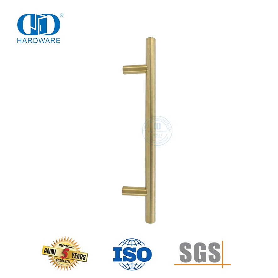 Hardware de banheiro dourado de luxo moderno nórdico em aço inoxidável Handle-DDPH031-SB