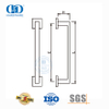 Punho quadrado de aço inoxidável com acabamento acetinado, puxador de lado único para portas de metal de vidro comercial-DDPH035