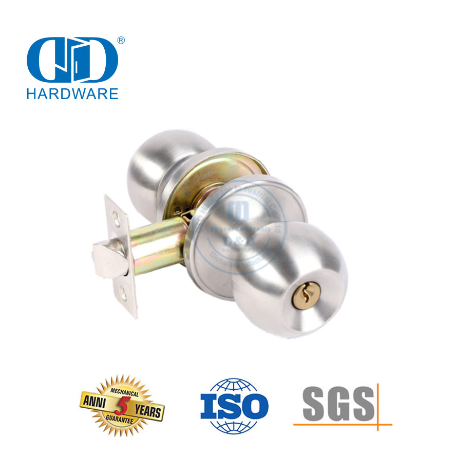 Hardware lockable do botão da fechadura cilíndrica de aço inoxidável conveniente para Door-DDLK002 interior