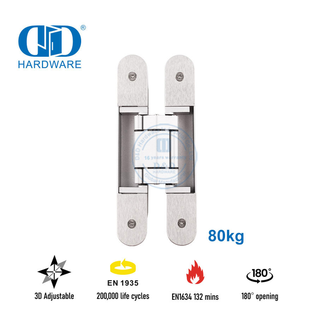 Dobradiça oculta EN1935 para porta corta-fogo para hotel 5 estrelas-DDCH008-G80