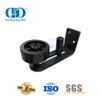 Fornecedor da China Guia de hardware para porta de celeiro deslizante preta de aço inoxidável Guia de piso inferior da porta-DDBD083