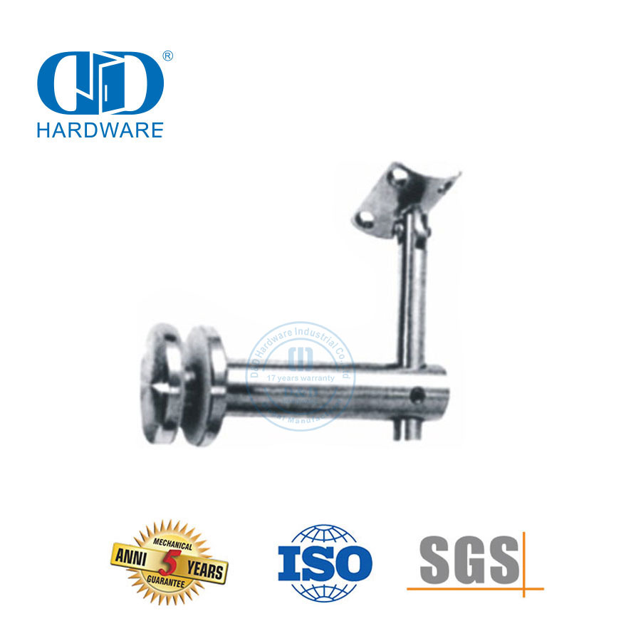 Suporte de corrimão de aço inoxidável, suporte de vidro, braçadeira de parede, Bracket-DDHB006
