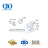 Conector de vidro 90 deg superior, hardware de vidro de aço inoxidável, acessórios de banheiro, encaixe de vidro para porta deslizante-DDGS113