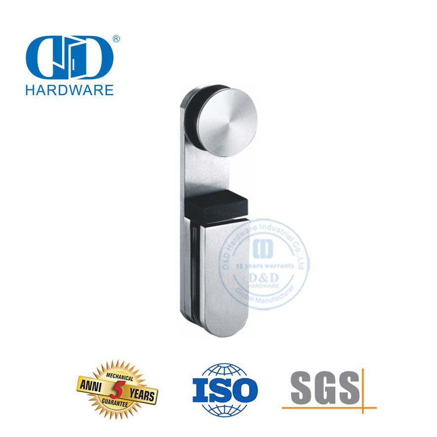 Ferragem de porta de aço inoxidável segura, acessórios de banheiro, encaixe de porta de vidro para porta deslizante-DDGS105