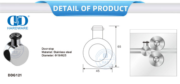 Polia de roda de aço inoxidável, hardware de vidro, acessórios de banheiro, cabide de rolo para porta deslizante-DDGS121