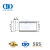 O tubo de fechamento do bocal plug aço inoxidável vidro ferragem acessórios conjunto porta deslizante tubo para banheiro Lavatory-DDGS125