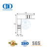 Inserção de canto de tubo, acessórios de vidro de aço inoxidável, ferragens de porta, encaixe de porta de vidro para lavatório Bathroom-DDGS130