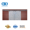 Hardware moderno de aço inoxidável da porta deslizante ferragem resistente da porta do celeiro rodas rolo ferragem para Hotel-DDBD040