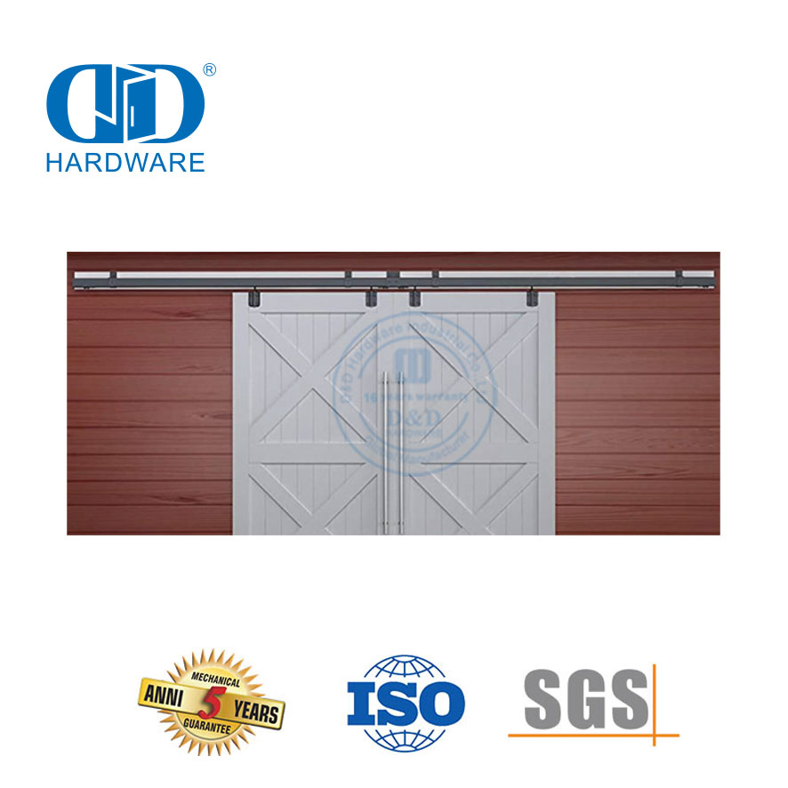 Hardware moderno de aço inoxidável da porta deslizante ferragem resistente da porta do celeiro rodas rolo ferragem para Hotel-DDBD040