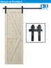 Kit de acessórios de armário de aço inoxidável conjunto de pista de carbono deslizante celeiro madeira única porta rolo ferragem para interior Door-DDBD001