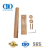 Maçaneta de porta de celeiro dourada rosa de aço inoxidável, hardware de porta deslizante, puxador tubular-DDBD101 SRG