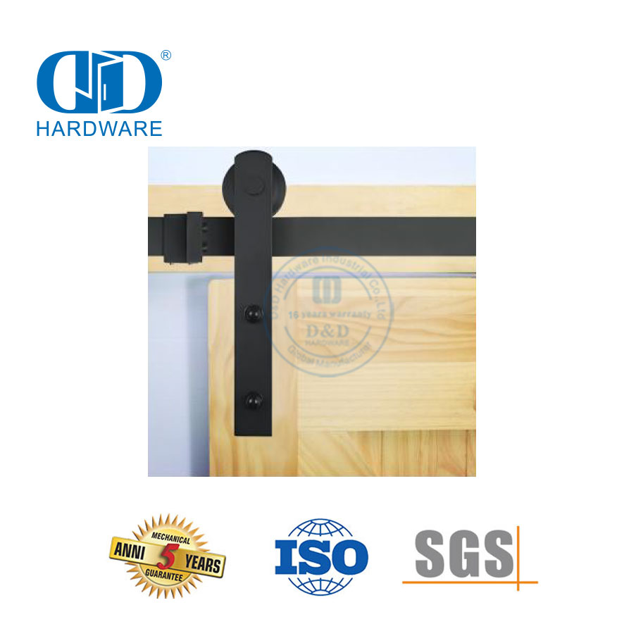 Hardware de porta de celeiro de aço inoxidável Hardware de garagem de aço Bypass Hardware de porta de celeiro-DDBD013