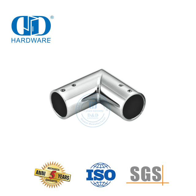 Sistema de cubículo de chuveiro comercial de aço inoxidável, painel de vidro, suporte de conector, clipe de braçadeira Connector-DDSC035