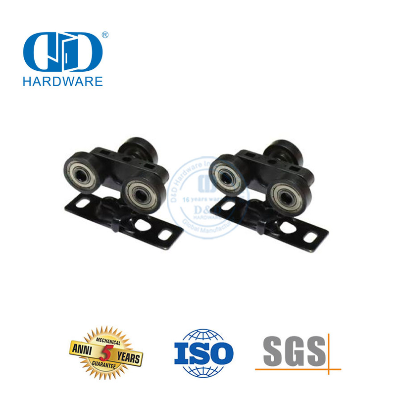 Aço inoxidável durável porta do celeiro ferragem durável pista roda rolo acessórios da porta apartamento hotel porta Hardware-DDBD054