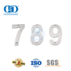 Número da placa de porta de aço inoxidável, carta moderna, casa, porta de metal, assinatura Plate-DDSP013