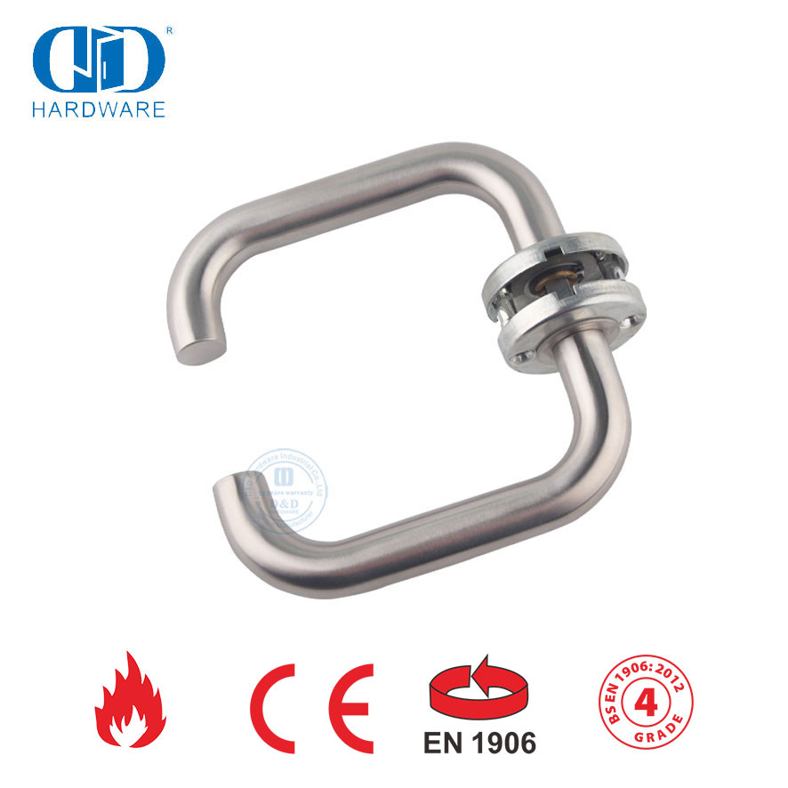 Hardware de porta interna BS EN 1906 tipo alavanca maçaneta de porta-DDTH001-SSS