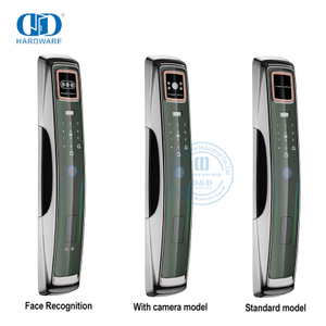 Fabricante wi-fi cartão digital de segurança seguro eletrônico impressão digital controle remoto fechadura inteligente com câmera e áudio-ddel009
