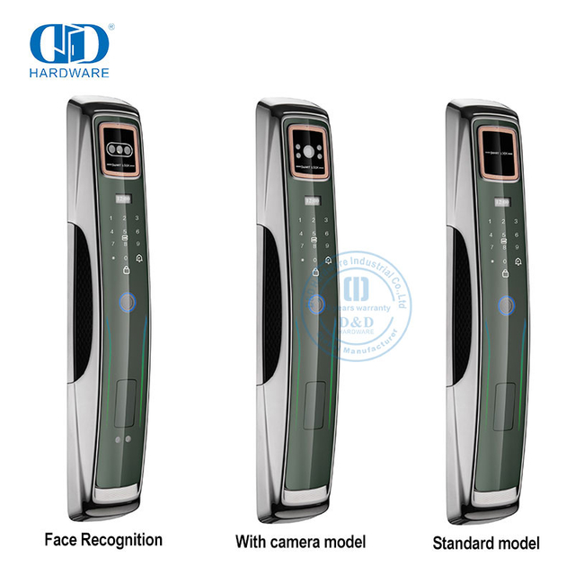 Fabricante wi-fi cartão digital de segurança seguro eletrônico impressão digital controle remoto fechadura inteligente com câmera e áudio-ddel009