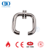 Maçaneta de porta tubular redonda de aço inoxidável EN 1906 com acabamento PSS-DDTH001-PSS