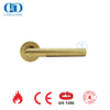 Acessórios de segurança para fechadura de porta em latão acetinado EN 1906 Alavanca dourada Handles-DDTH003-SB
