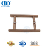 Mobiliário de escritório Tubo Circular em Ouro Rosa em Forma de H Aço Inoxidável 201 Chuveiro Porta de Vidro Deslizante Handle-DDPH001-A Φ25-RG