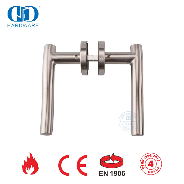 Maçaneta da porta com montagem embutida de metal para porta principal EN 1906-DDTH007-SSS
