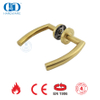 Puxadores de alavanca de porta externa comercial de latão acetinado de aço inoxidável-DDTH011-SB