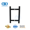 Puxador de acessório para porta de vidro em forma de H preto fosco estilo clássico-DDPH001-A Φ22-Preto
