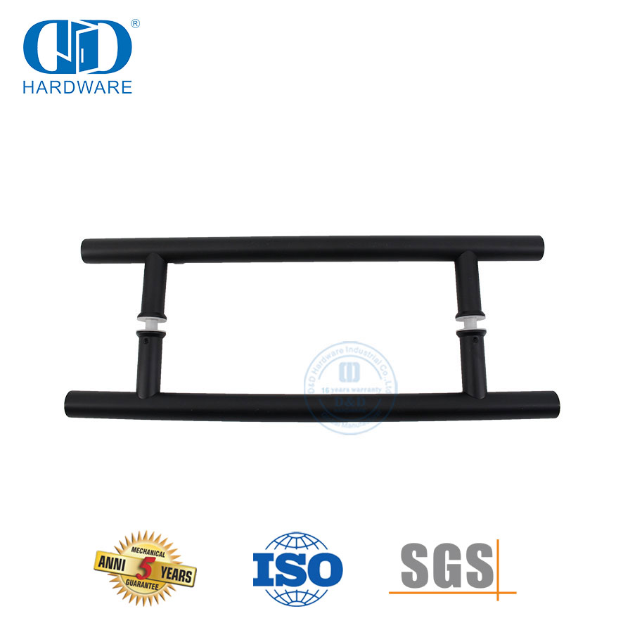 Aparafusar através da fixação preto fosco tipo clássico puxador de barra T-DDPH001-D-MB