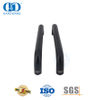 Acessórios de ferragens para porta de vidro com acabamento preto fosco, alça redonda para banheiro -DDPH007-MB
