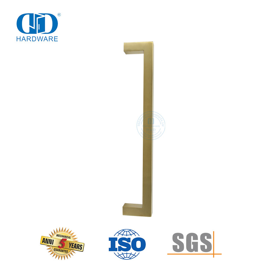 Puxador de aço inoxidável para porta de chuveiro de banheiro artesanal de metal vintage mais novo -DDPH034-SB
