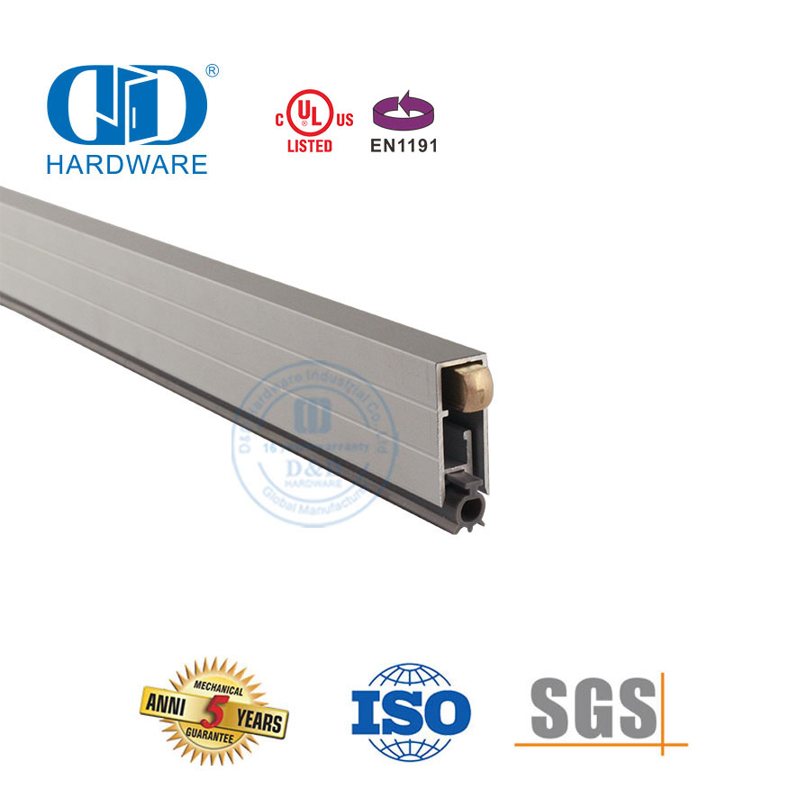 À prova de som de alumínio anodizado serviço médio tempo descascamento gota porta deslizante inferior Seal-DDBS001