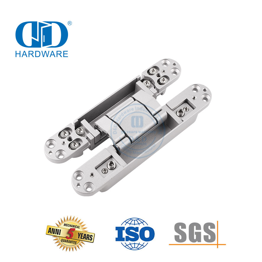 Liga de zinco 3d escondido escondido móveis armário ferragem resistente fechamento macio não-handed hospital apartamento porta dobradiça-DDCH008-G80
