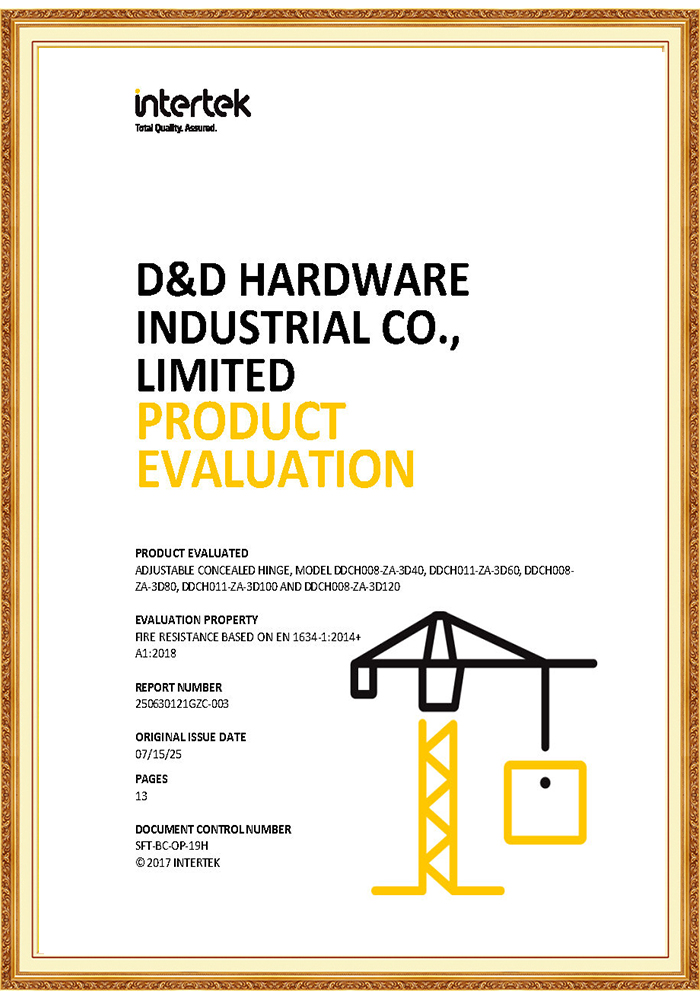 Dobradiça invisível 3D resistente EN1935 de alta qualidade para porta corta-fogo-DDCH008-G80