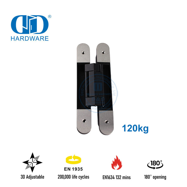 EN1935 Fabricante Dobradiça de porta oculta 3D para porta resistente-DDCH008-G120