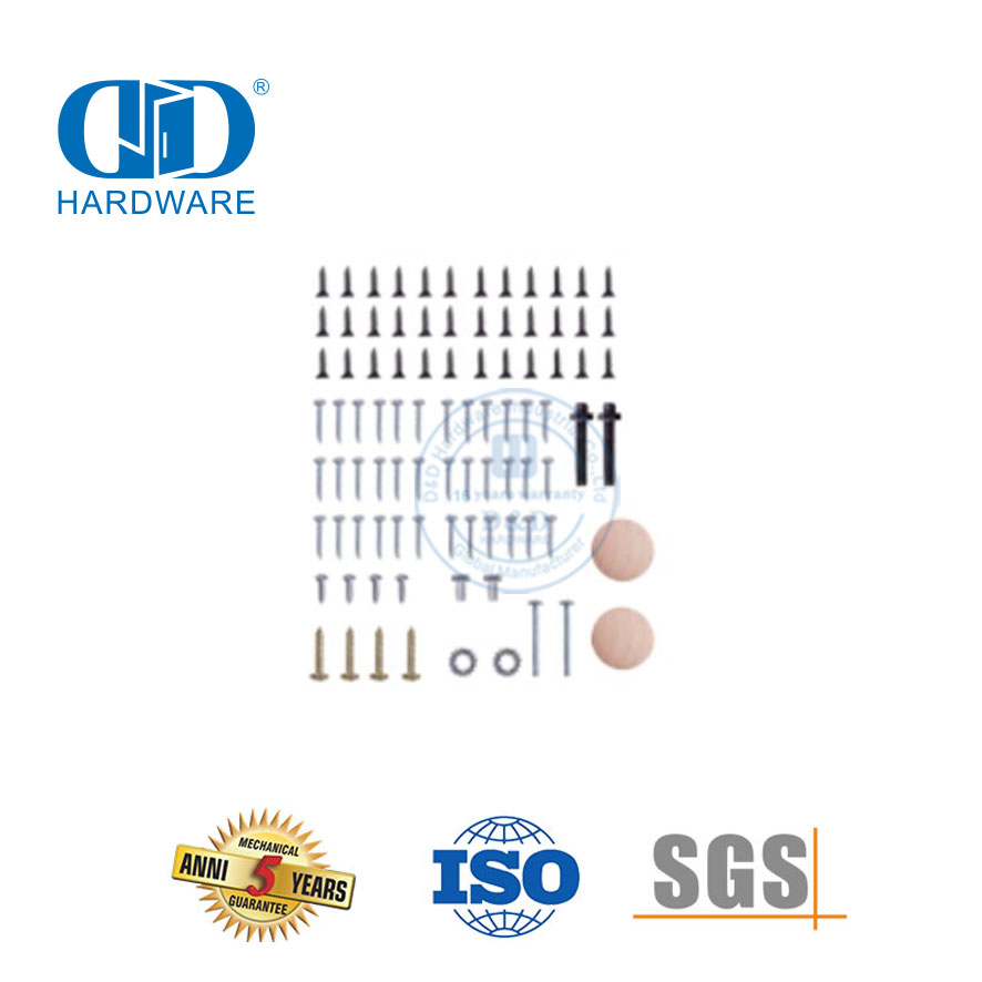 Kit de porta deslizante bi-dobrável de aço inoxidável de alta qualidade Sistema de porta Hardware Bypass Porta de celeiro Hardware-DDBD071