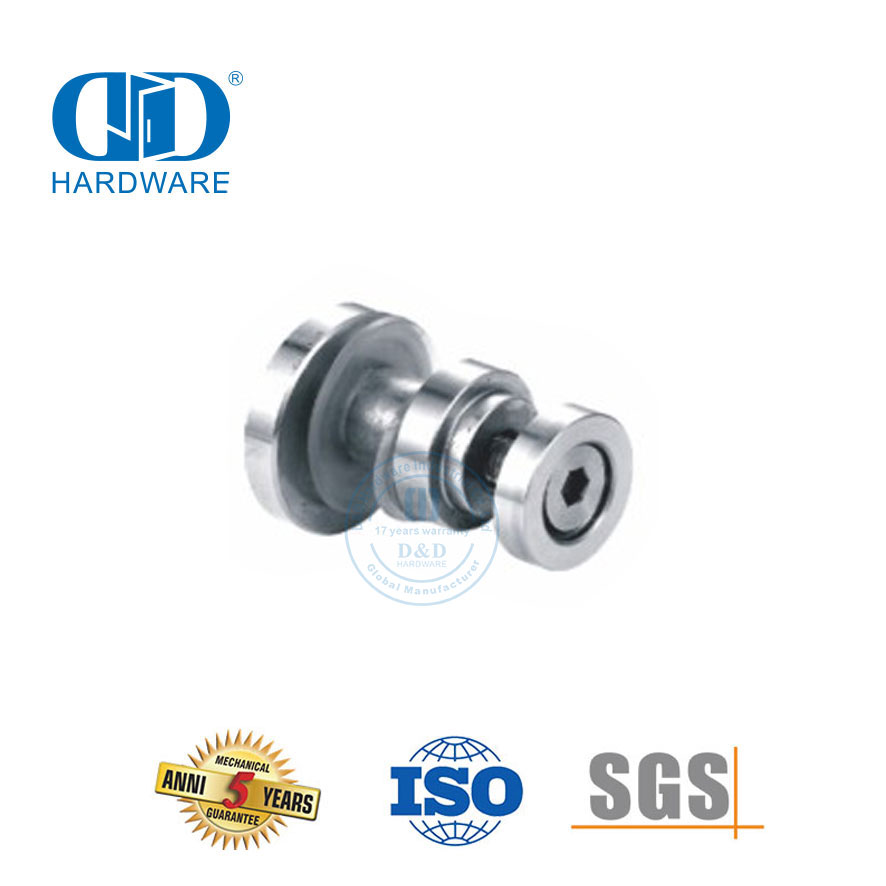 Acessórios de hardware para porta deslizante de chuveiro de aço inoxidável Acessórios de vidro para porta deslizante Arrester-DDSL002-2