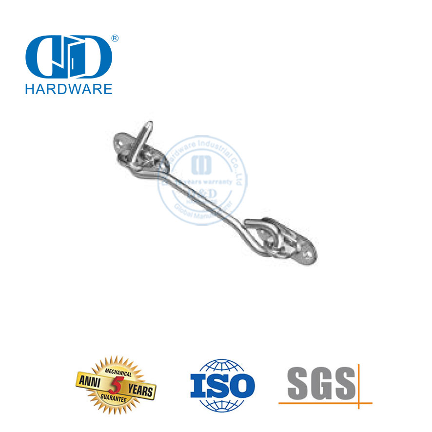 Hardware de construção de aço inoxidável móveis celeiro porta guarda bloqueio ferragem porta dobrável guarda Lock-DDBD132