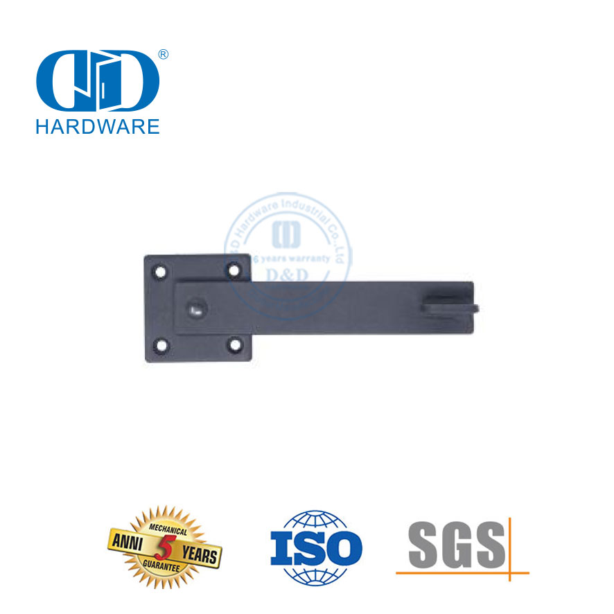 Aço inoxidável sistema de cor preta ferragem da porta do celeiro fechadura da porta dupla guarda madeira Hardware-DDBD128