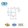 Fornecedor de ferragens acessório de móveis de rolo de porta deslizante de vidro de aço inoxidável para banheiro Lavatory-DDGS145