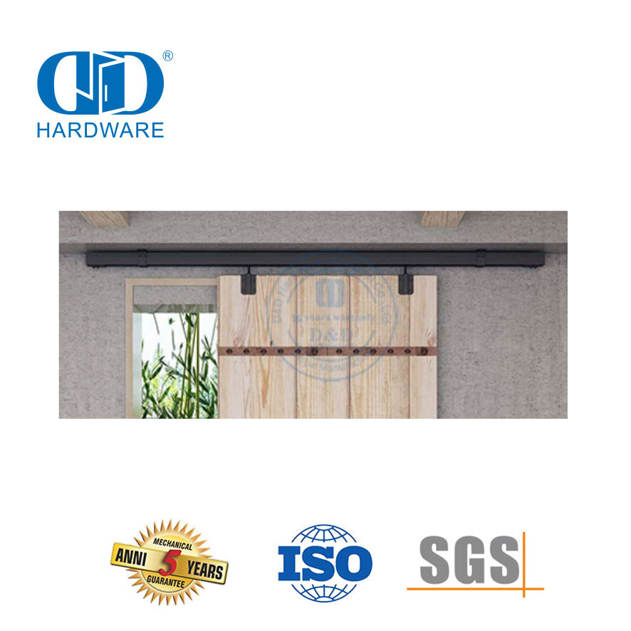 Aço inoxidável resistente única pista bypass grande raio roda deslizante porta do celeiro ferragem bypass porta do celeiro Hardware-DDBD037